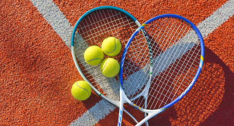 Professional tennis coaching session